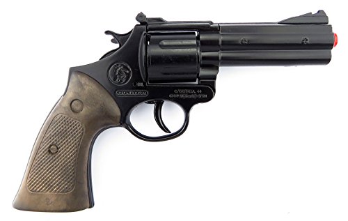 Gonher Die Cast Metal - Revolver Policía con 12 disparos, color negro (127/6) Gonher Die Cast Metal - Revolver Policía con 12 disparos, color negro (127/6)