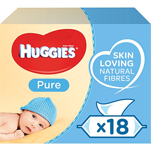 Huggies Pure Toallitas para Bebé - 18 paquetes de 56 unidades (1008 Toallitas) Huggies Pure Toallitas para Bebé - 18 paquetes de 56 unidades (1008 Toallitas)