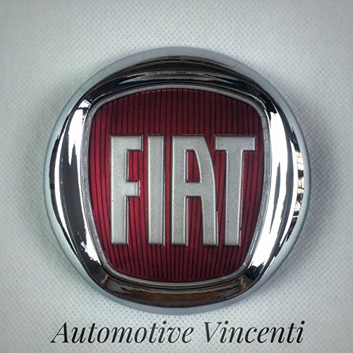 Insignia Escudo Logo Fiat Rojo 500 Bravo Grande Punto Idea delantero Insignia Escudo Logo Fiat Rojo 500 Bravo Grande Punto Idea delantero