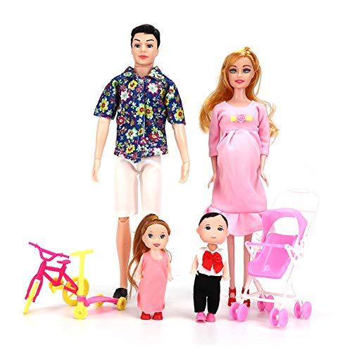 Juego de juguetes de muñecas familiares, juego de roles para niños Juguete Papá Embarazada Mamá Niña Niño Juguetes cognitivos de la primera infancia Regalo de cumpleaños para el día(#3) Juego de juguetes de muñecas familiares, juego de roles para niños Juguete Papá Embarazada Mamá Niña Niño Juguetes cognitivos de la primera infancia Regalo de cumpleaños para el día(#3)