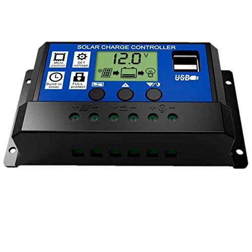 JZK 20A 12V / 24V Panel solar inteligente controlador de carga con pantalla LCD y puerto USB, protección contra sobretensión, regulador de carga solar Para lámpara batería panel solar Iluminación LED JZK 20A 12V / 24V Panel solar inteligente controlador de carga con pantalla LCD y puerto USB, protección contra sobretensión, regulador de carga solar Para lámpara batería panel solar Iluminación LED