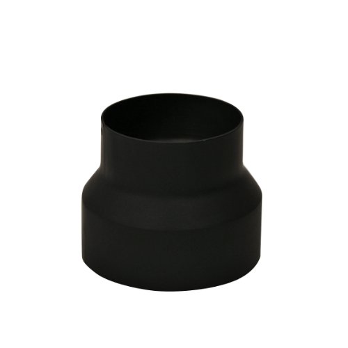 Kamino-Flam Reductor Chimenea Reducción para Tubo de Estufa, Acero, Negro, 17.6x17.2x16.8 cm Kamino-Flam Reductor Chimenea Reducción para Tubo de Estufa, Acero, Negro, 17.6x17.2x16.8 cm