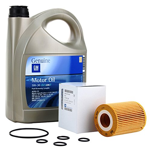 KIT FILTRO ACEITE MOTOR GM General Motor OPEL Oil 5w30 5 Litros (OPEL ASTRA J, CORSA D, MERIVA B, MOKKA, ZAFIRA B) motores 1.7 CDTi desde el año 2010 en adelante