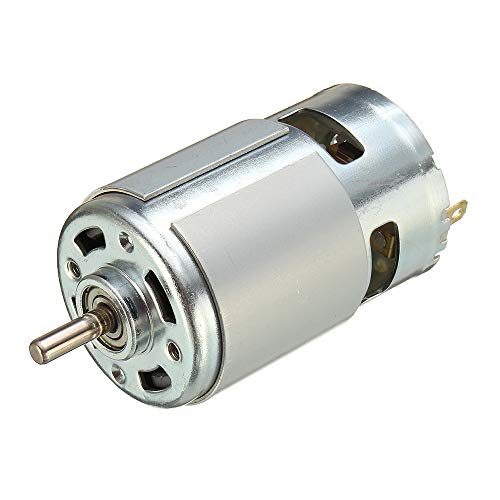 KKmoon 775 DC 12V-36V 3500-9000RPM Rodamiento de Bolas del Motor Gran par de Torsión Alta potencia Bajo Ruido DC Accesorios del motor Suministro Eléctrico