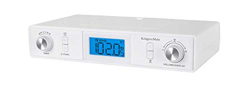 Krüger & Matz KM0817 - Radio de Cocina con Bluetooth (LCD, Temporizador, Despertador)