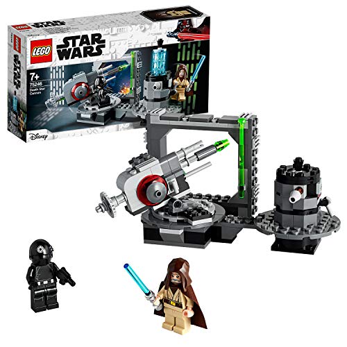 LEGO Star Wars TM - Cañón de la Estrella de la Muerte, Incluye Minifigura de Obi-Wan Kenobi, Juguete de Construcción con Disparador de La Guerra de Las Galaxias, a partir de 7 años (75246)