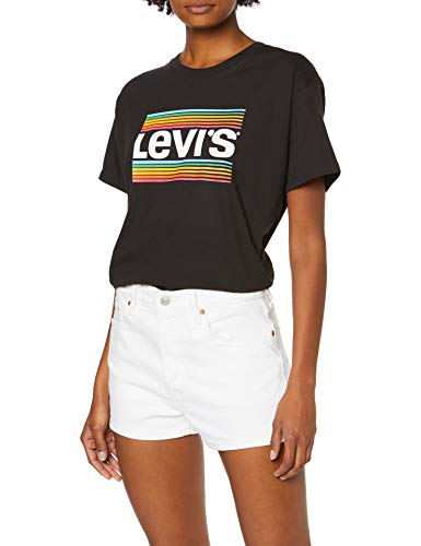 Levi's 501 High Rise Short Pantalones Cortos, Blanco (In The Clouds 0025), W28 (Talla del Fabricante: 28) para Mujer