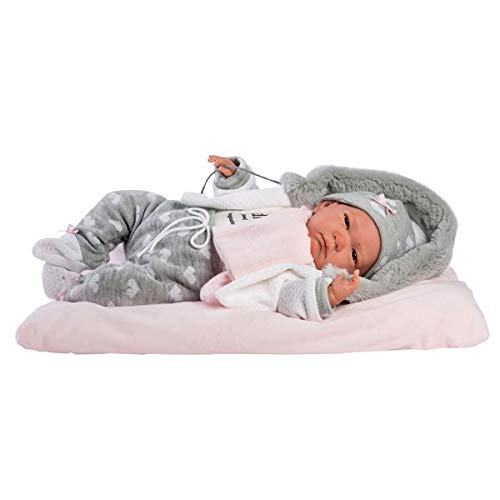 Llorens 18006 - Muñeca Reborn (42 cm), Color Gris y Beige Llorens 18006 - Muñeca Reborn (42 cm), Color Gris y Beige