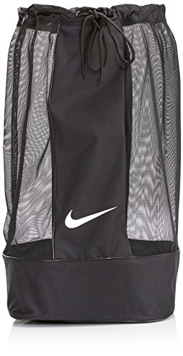 Nike Club Team Swoosh Ball Bag Bolsa de deporte, 86 cm, 164 liters, Negro (White)