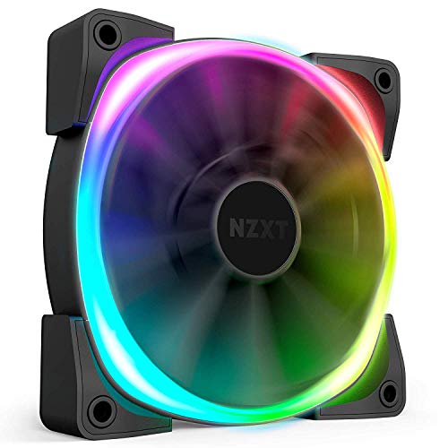 NZXT AER RGB 2 - 120 mm - Ventilador RGB LED PWM compatible con HUE 2 - Aspas en forma de aleta - Rodamientos de fluido dinámico - Único (controlador de iluminación HUE2 no incluido) NZXT AER RGB 2 - 120 mm - Ventilador RGB LED PWM compatible con HUE 2 - Aspas en forma de aleta - Rodamientos de fluido dinámico - Único (controlador de iluminación HUE2 no incluido)