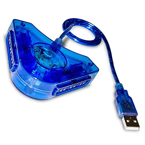 OcioDual Conversor de Mando PS1 PS2 PSX Adaptador para Windows 7 10 Conector Doble PS OcioDual Conversor de Mando PS1 PS2 PSX Adaptador para Windows 7 10 Conector Doble PS