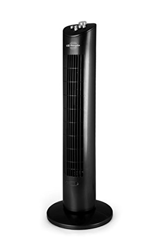 Orbegozo TW 0800 – Ventilador de torre con temporizador, bandeja para esencias, 3 velocidades, movimiento oscilante y 60 W de potencia