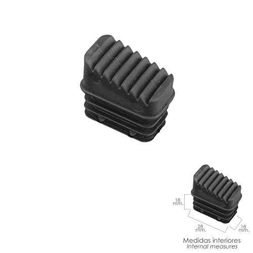 ORYX 23010050 Contera Escaleras Aluminio Trasera, de 3 a 8 Peldaños, Negro ORYX 23010050 Contera Escaleras Aluminio Trasera, de 3 a 8 Peldaños, Negro