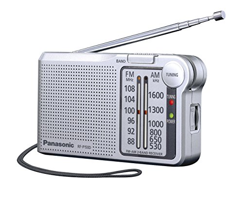 Panasonic RF-P150DEG-S - Radio portátil (370mW, FM/Am, Radio de Bolsillo, LED, Radio Analógica) Color Plata