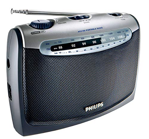 Philips AE2160/04 - Radio portátil (Sintonizador FM/OM, Toma de Auriculares estéreo), Negro Philips AE2160/04 - Radio portátil (Sintonizador FM/OM, Toma de Auriculares estéreo), Negro