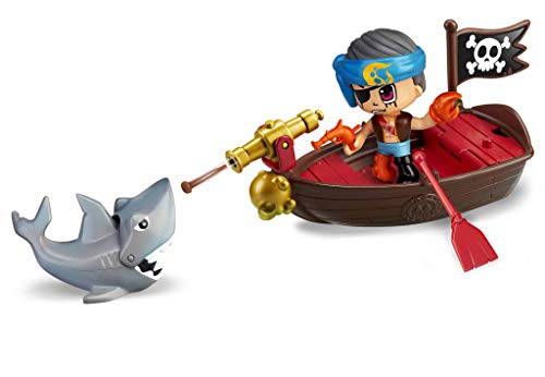 Pinypon Action- Bote pirata con 2 figuras para niños y niñas a partir de 4 a 8 años, (Famosa 700015587) Pinypon Action- Bote pirata con 2 figuras para niños y niñas a partir de 4 a 8 años, (Famosa 700015587)