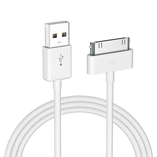 Poweradd - Cable de Datos 30-pin USB Carga, Cargador Apple MFi Certificado para iPhone 4, iPad 1/2/3 y iPod Carga Rápida, Ligero y Portátil, Blanco Poweradd - Cable de Datos 30-pin USB Carga, Cargador Apple MFi Certificado para iPhone 4, iPad 1/2/3 y iPod Carga Rápida, Ligero y Portátil, Blanco