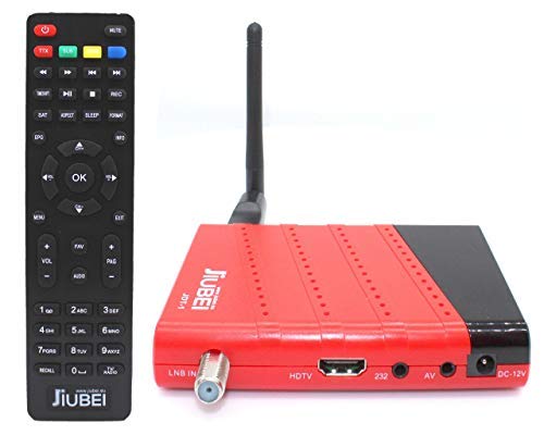 Receptor decodificador satelite y Reproductor Multimedia Jiubei JDT-1 HD con Antena WiFi Receptor decodificador satelite y Reproductor Multimedia Jiubei JDT-1 HD con Antena WiFi