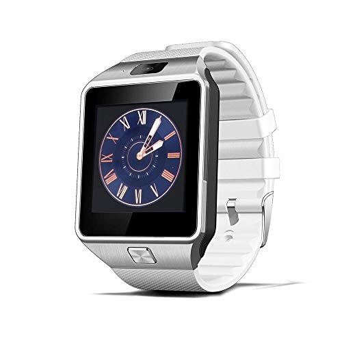 Reloj Inteligente Bluetooth Smartwatch DZ09 Llamada de teléfono Android Reloj 2G gsm SIM TF cámara de Tarjeta para iPhone Huawei Xiaomi HTC Samsung (Blanco, con Caja)