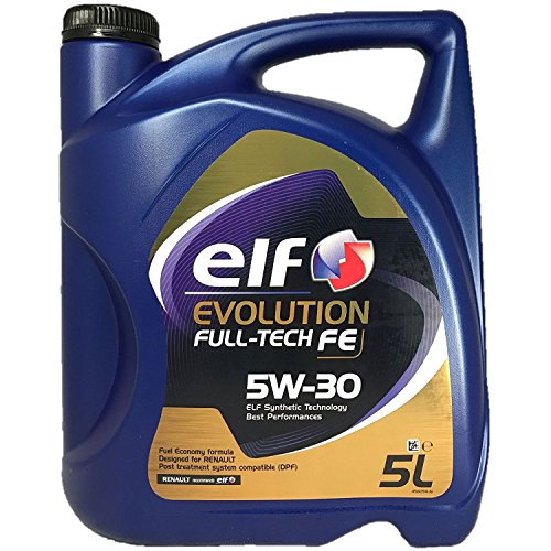 RENAULT ELF 194910 Aceite para Motor Elf Evolution FULLTECH FE 5W30 5 litros RENAULT ELF 194910 Aceite para Motor Elf Evolution FULLTECH FE 5W30 5 litros