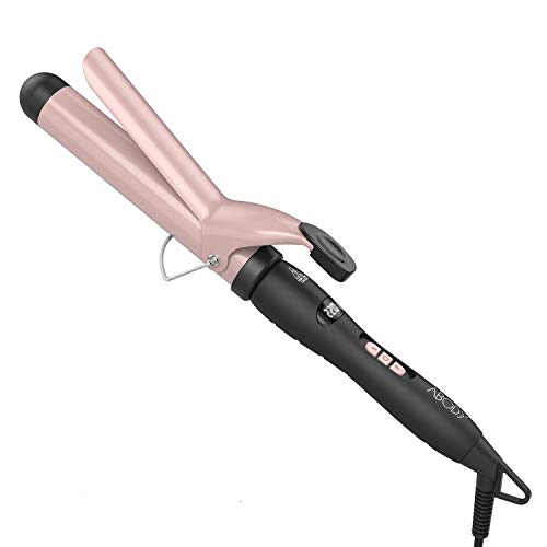 Rizador Pelo, Abody Tenacillas de Pelo Profesional con Recubrimiento, Calentamiento Rápido, Ajuste de Calor 60℃ de 220℃, Cable 360 °y Pantalla LCD, 32 mm de Diámetro, con Guante (Oro Rosa) Rizador Pelo, Abody Tenacillas de Pelo Profesional con Recubrimiento, Calentamiento Rápido, Ajuste de Calor 60℃ de 220℃, Cable 360 °y Pantalla LCD, 32 mm de Diámetro, con Guante (Oro Rosa)