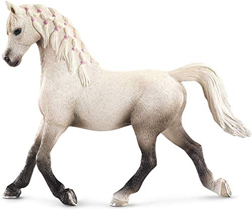 Schleich- Figura de Caballo, Yegua Árabe, Color Blanco, 10 cm