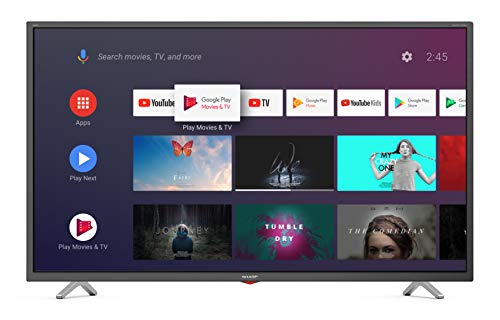 Sharp 40BL3EA - Android TV (9.0) 40" 4K Ultra HD - Google Assistant Controlado Por voz, HDR10, Altavoces Harman/kardon, 4xHDMI, 3xUSB, Bluetooth, DTS Virtual X, Negro