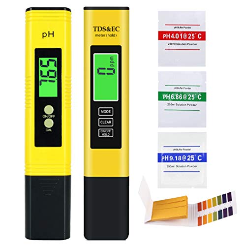 SPECOOL Medidor PH, Medidor de PH TDS EC Temperatura 4 en 1 Digital con Pantalla LCD Resolución 0.01 Calibración Automática para Acuario, Piscina de Agua Hidropónica, Laboratorio SPECOOL Medidor PH, Medidor de PH TDS EC Temperatura 4 en 1 Digital con Pantalla LCD Resolución 0.01 Calibración Automática para Acuario, Piscina de Agua Hidropónica, Laboratorio