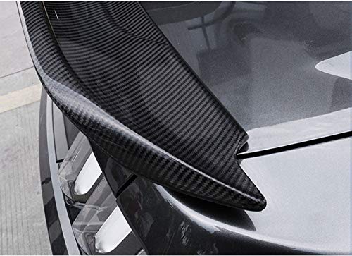 Spoilers traseros de fibra de carbono Spoiler trasero maletero alerón de la tapa del labio para, sin punzonado, alerón del alerón trasero de fibra de carbono Alas para Ford Mustang GT V8 V6 15-19,Blue