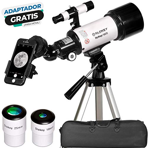 Telescopio Astronómico Portátil y Potente 16x-120x, Fácil de Montar y Usar, Ideal para Niños y Adultos Principiantes. Incluye Manual en Español, Adaptador Móvil, Funda, Trípode, 2 Oculares, Lente 3X… Telescopio Astronómico Portátil y Potente 16x-120x, Fácil de Montar y Usar, Ideal para Niños y Adultos Principiantes. Incluye Manual en Español, Adaptador Móvil, Funda, Trípode, 2 Oculares, Lente 3X…