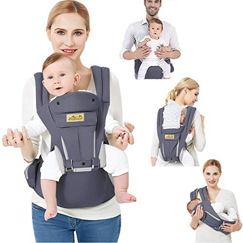 Viedouce Portabebe Ergonómico con Asiento/Puro algodón Ligero y Transpirable/Multiposición:Dorsal, Ventral, Ajustable para Recién Nacidos y Niños Pequeños de 3-48meses (3.5 a 20 Kg) Viedouce Portabebe Ergonómico con Asiento/Puro algodón Ligero y Transpirable/Multiposición:Dorsal, Ventral, Ajustable para Recién Nacidos y Niños Pequeños de 3-48meses (3.5 a 20 Kg)