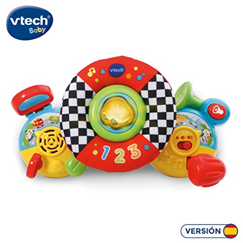 VTech Volante de Paseo Tut Tut Bólidos, Juguete para el Carrito con Tiras de Sujeción, Simulador de Conducción que Enseña Palabras Nuevas y Seguridad Vial (80-192522) VTech Volante de Paseo Tut Tut Bólidos, Juguete para el Carrito con Tiras de Sujeción, Simulador de Conducción que Enseña Palabras Nuevas y Seguridad Vial (80-192522)