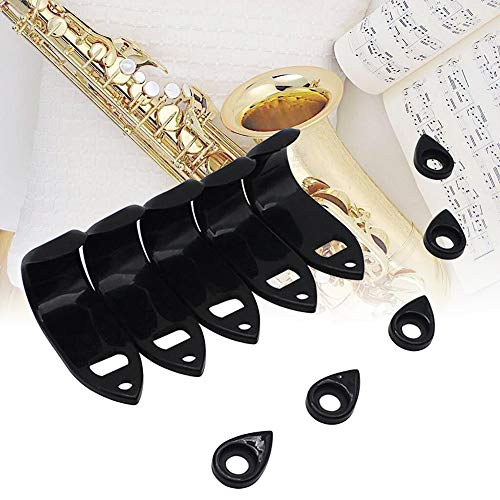 xMxDESiZ - Juego de 5 soportes de plástico para saxofón y pulgar