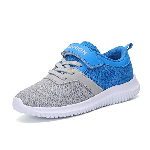 Zapatillas Deportivas Unisex para Niños Zapatillas de Correr Transpirables para Niño Sneakers Running, Azul, EU 32