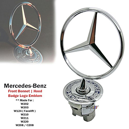 1 x capó campana primavera Logo Emblema para Mercedes Benz W124 W202 W203 W208 W210 W220