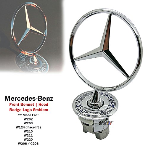 1 x capó campana primavera Logo Emblema para Mercedes Benz W124 W202 W203 W208 W210 W220 1 x capó campana primavera Logo Emblema para Mercedes Benz W124 W202 W203 W208 W210 W220