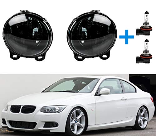 2 faros antiniebla negros con 2 bombillas H11 para E53 E92 E93 F07 F10 F11 F22 F23 2 faros antiniebla negros con 2 bombillas H11 para E53 E92 E93 F07 F10 F11 F22 F23