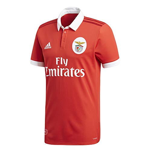 adidas SLB H JSY Camiseta 1ª Equipación Benfica 2017-2018, Hombre, Rojo (Ben.ro/Blanco), M