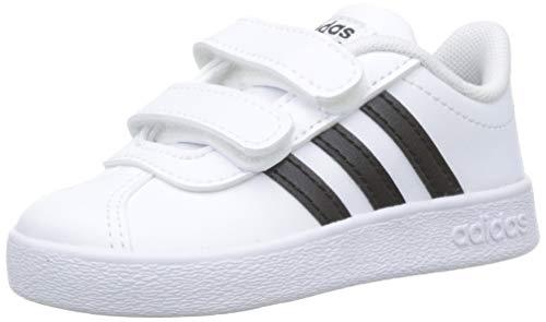 Adidas VL Court 2.0 CMF I, Zapatillas de Gimnasia Unisex bebé, Blanco Core Black/FTWR White, 27 EU