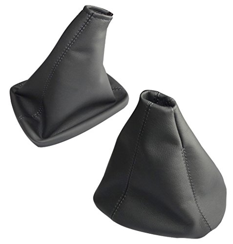 AERZETIX: Funda para palanca de cambios y freno de mano de piel sintética gris AERZETIX: Funda para palanca de cambios y freno de mano de piel sintética gris