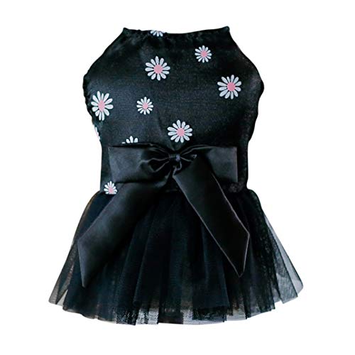 AMURAO Toda la Temporada de Ropa para Perros Vestido de algodón Cachorro Ropa para Perros pequeños Encaje Princesa Chihuahua Perro Chaleco AMURAO Toda la Temporada de Ropa para Perros Vestido de algodón Cachorro Ropa para Perros pequeños Encaje Princesa Chihuahua Perro Chaleco