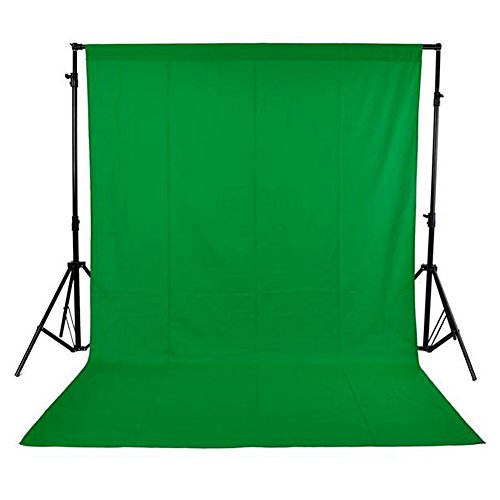 Andoer Croma Verde,1,6 x 3 m Telón de Fondo Fotografía, Tela Verde Lavable para Estudio Virtual Producción de Película Juegos(5 x 10 ft)