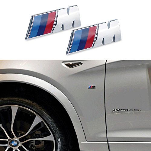 Appson 2 pcs M rendimiento deporte aleación insignia emblema adhesivo para coche Appson 2 pcs M rendimiento deporte aleación insignia emblema adhesivo para coche
