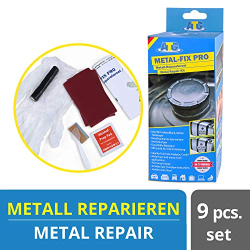 ATG Set para reparación de metal – Masilla carrocero resina epoxi para reparar y sellar metal