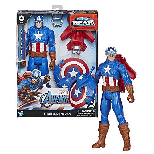 Avengers Figura Titan Con Accesorios Capitan América (Hasbro E73745L0)