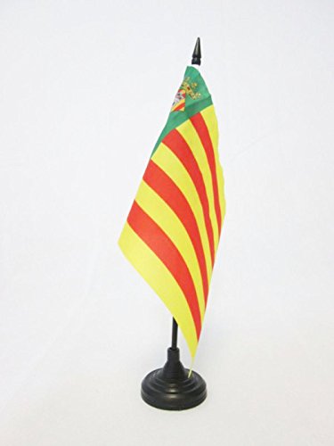 AZ FLAG Bandera de Mesa de la Provincia DE CASTELLÓN 21x14cm - BANDERINA de DESPACHO CASTELLÓN EN Comunidad Valenciana 14 x 21 cm