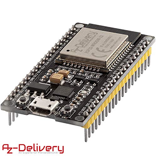 AZDelivery ESP32 NodeMCU Modulo Wifi Placa de Desarrollo con CP2102 (modelo sucesor del ESP8266) con E-Book incluido!