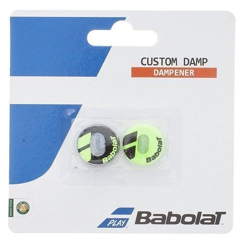 Babolat Custom Damp X2 Amortiguador de vibración de Tenis, Unisex Adulto, Negro/Amarillo, Talla Única