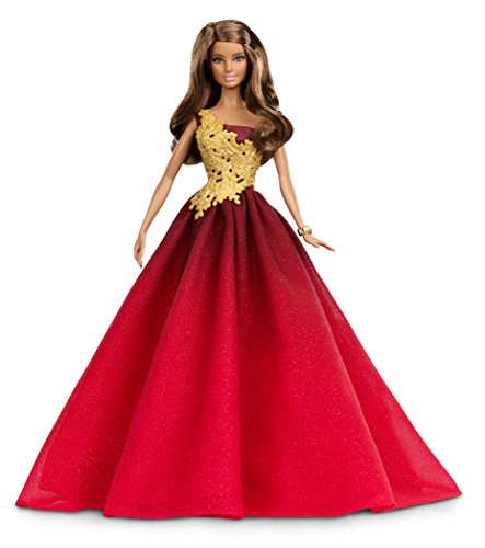 Barbie - Muñeca Fashion, Felices Fiestas, Color Rojo (Mattel DRD25)