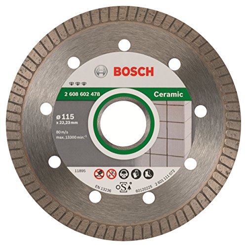 Bosch Professional - Disco de corte de diamante Best for Ceramic Extra-Clean Turbo, 115 x 22.23 x 1.4 x 7 mm Bosch Professional - Disco de corte de diamante Best for Ceramic Extra-Clean Turbo, 115 x 22.23 x 1.4 x 7 mm